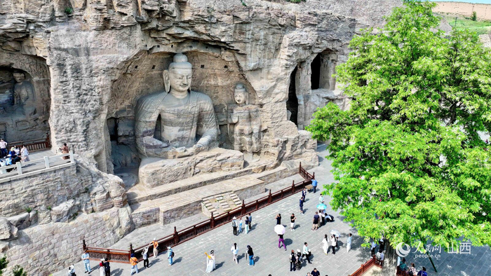 山西大同云冈石窟。人民网 卢鹏宇摄