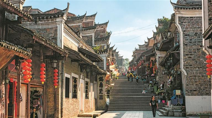 黔东南州黎平县翘街历史文化街区。 彭泽良 摄