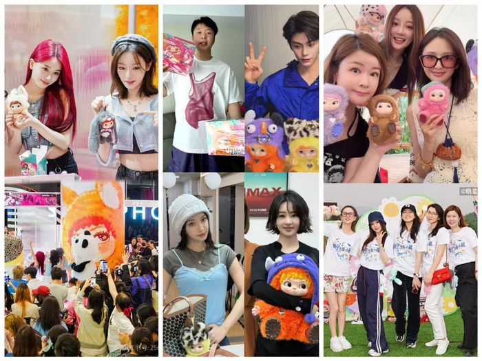 众多明星与WAKUKUA合照