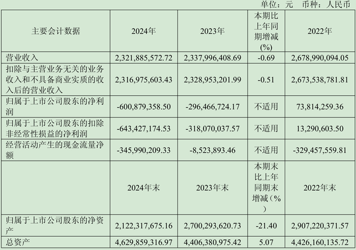 图3 主要会计数据