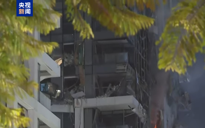 △以色列特拉维夫一建筑被毁