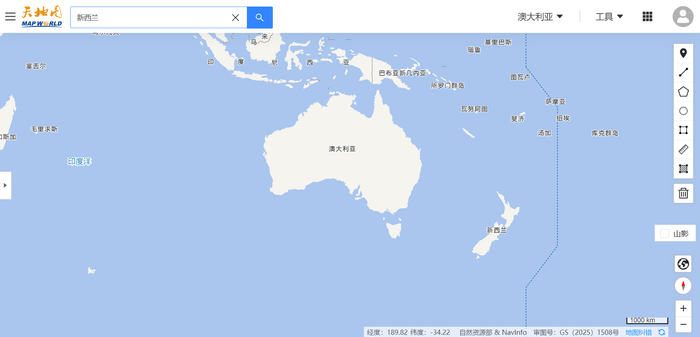 图片来源：天地图截图