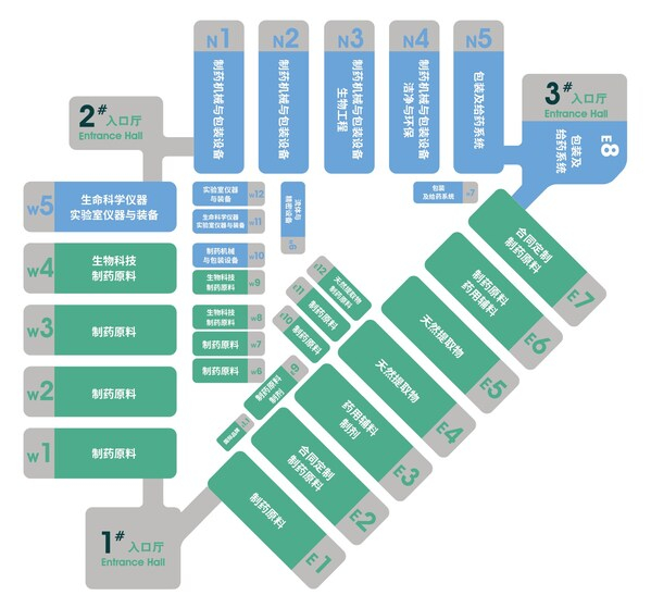 　　2025展馆分布图