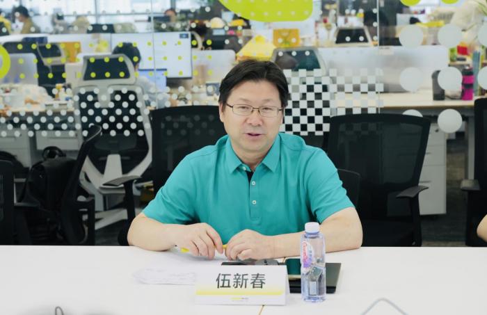 北京师范大学儿童阅读与学习研究院院长伍新春教授在叫叫儿童中文阅读能力测评研讨会现场