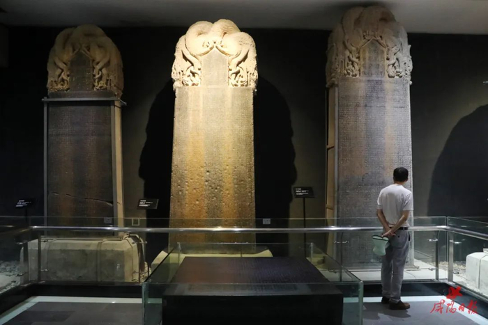 昭陵碑石陈列室。