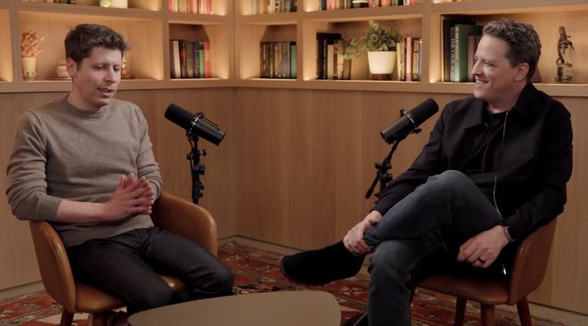▲萨姆・阿尔特曼访谈视频截图