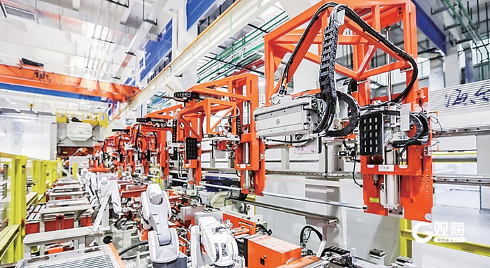 海尔青岛洗衣机互联工厂。