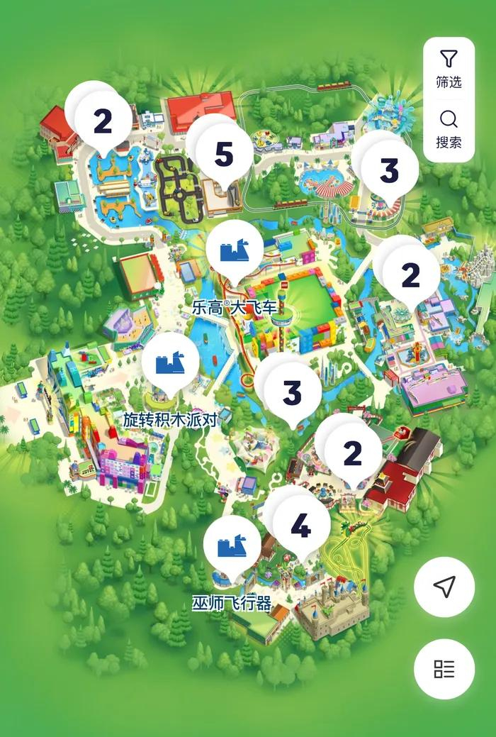 上海乐高乐园地图预览