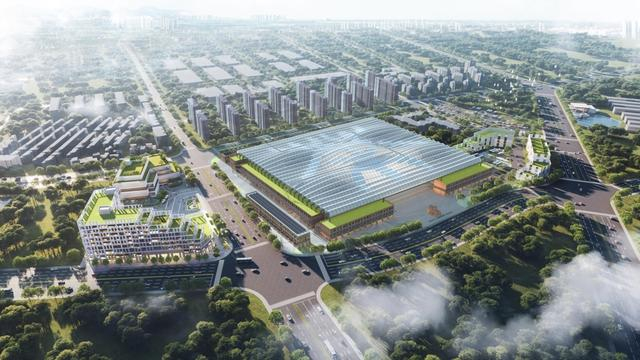 新茶叶市场（松阳农产品综合服务中心）项目效果图。松阳县农业农村局供图