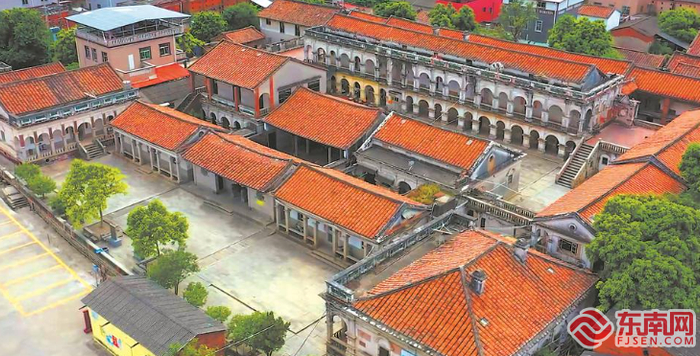 航拍曾氏番仔楼。