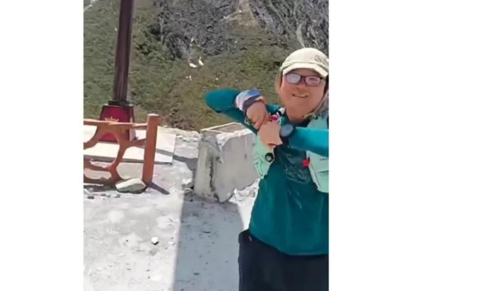 刘明军失联当天的穿着。  图源：寻人启事截图