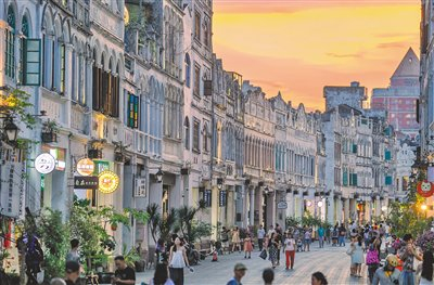 　　海口骑楼老街。海南日报全媒体记者 李天平 摄