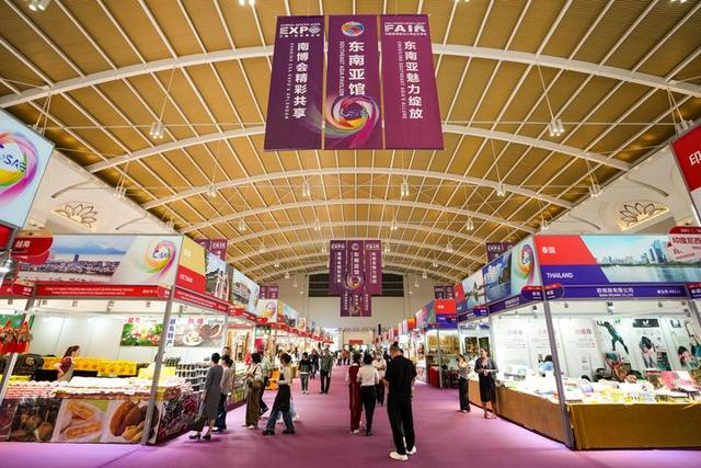 这是6月19日拍摄的第9届中国—南亚博览会东南亚馆。新华社记者陈欣波摄