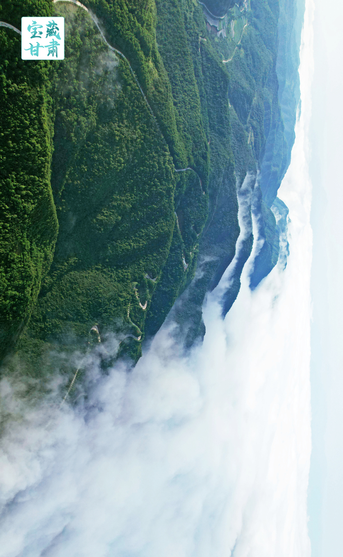 清水县山门镇壮美云海胜景。新甘肃·甘肃日报通讯员周文涛/摄