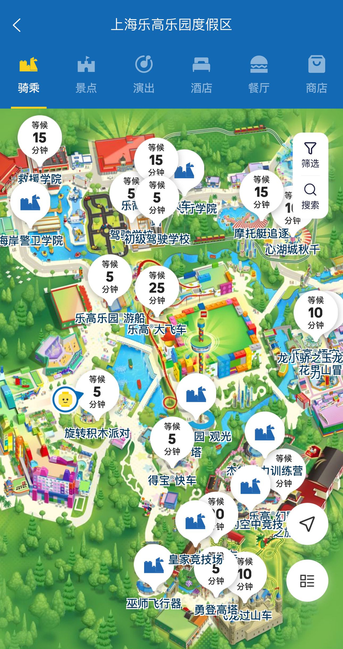 6月20日15时乐高乐园排队情况（李一帆 摄）