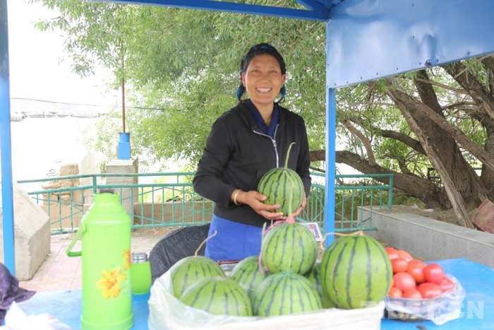 图为彭仓村村民普珍