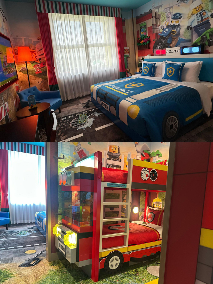 “乐高城市”主题层房间内部（李一帆 摄）