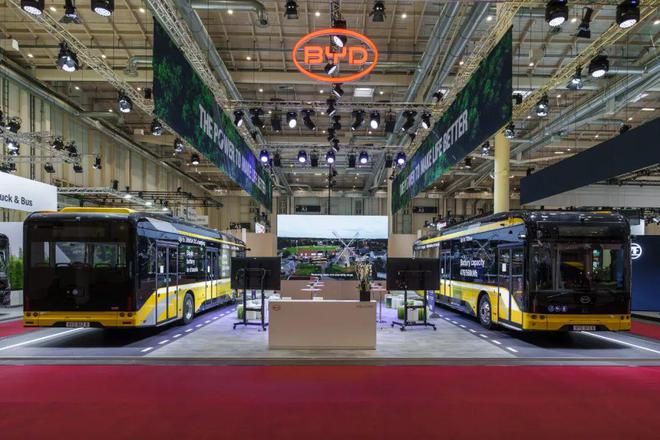 ▲ 图源：比亚迪商用车 | 比亚迪亮相 2025 德国 UITP 峰会
