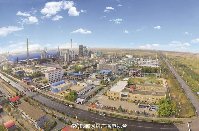 河北漳河经济开发区（河北磁县经济开发区）新材料产业园鸟瞰图。 磁县县委宣传部供图