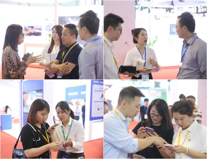 图：嘉宾们深入了解、体验普兰科技平台服务