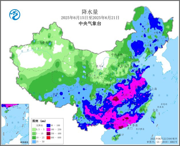 图2 全国降水量