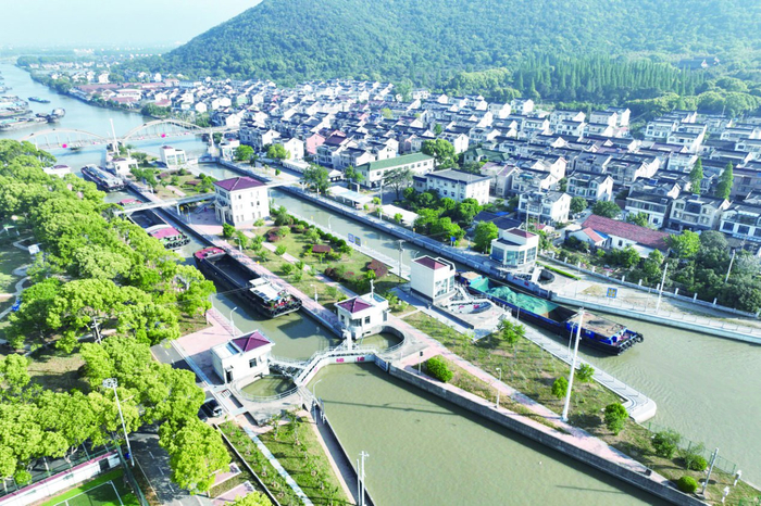 苏州虞山船闸。