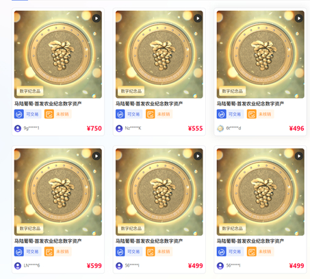 资料来源：数字资产交易市场官网，申万宏源研究