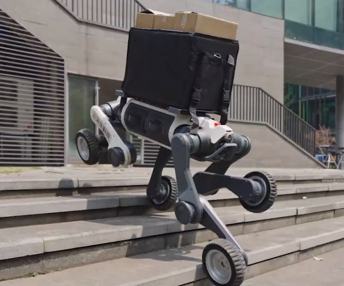 云深处科技机器狗 图片来源：云深处科技网站截图