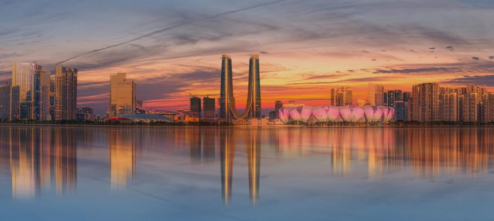 钱塘江景 照片来源：小红书 摄影小陈
