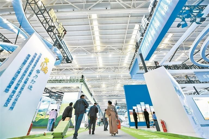 市州展区。魏雅琪 摄