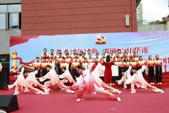 合肥市第三十八中合唱节活动。合肥市委宣传部供图