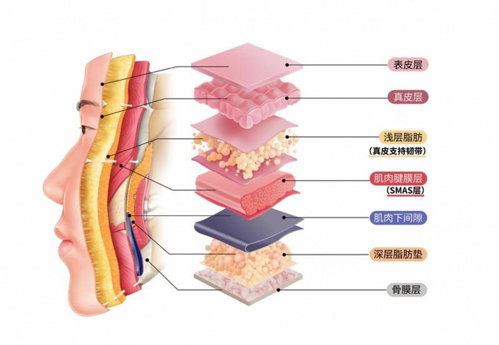 图3：皮肤解剖层次图