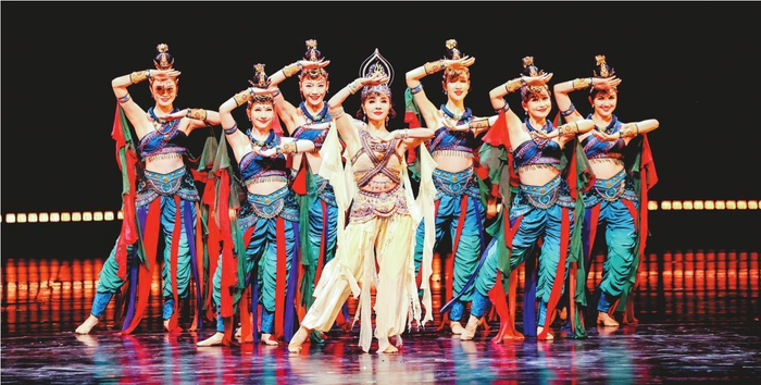         伴着悠扬的古乐，舞蹈《龟兹》惊艳亮相。  受访者供图