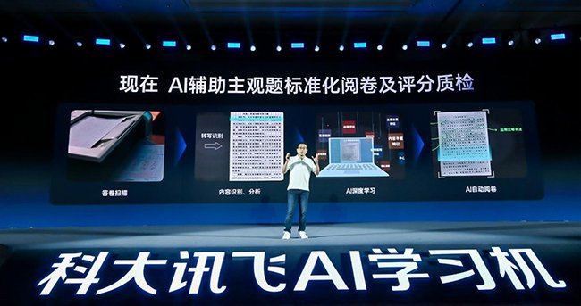 科大讯飞用AI辅助主观题标准化阅卷及评分质检
