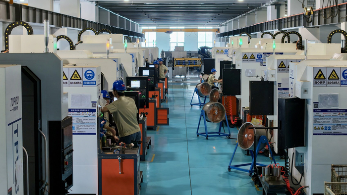 四川托璞勒科技股份有限公司的生产车间。遂宁观察 刘作鹏摄