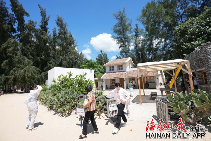 昌江沙渔塘社区的海边民宿。海南日报全媒体记者陈元才 通讯员杨耀科 摄