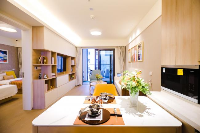 图为泰康之家养老社区房间实景