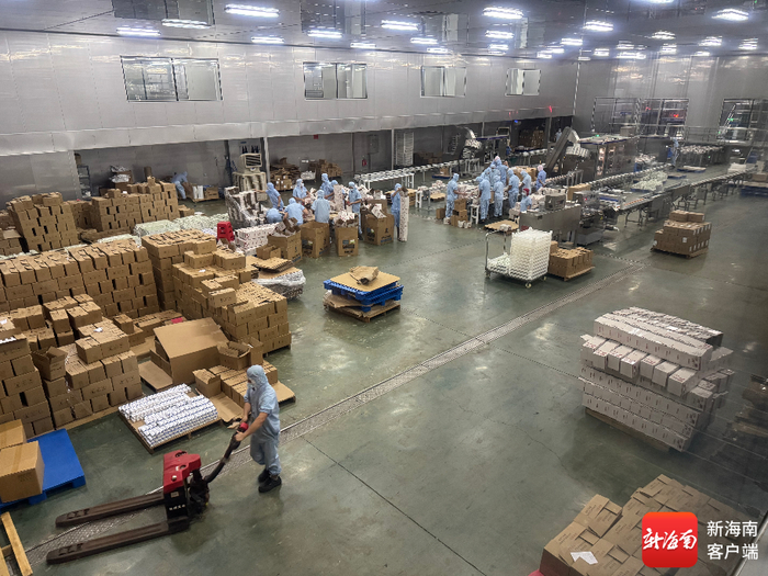 椰子加工厂。记者 郑光平 摄