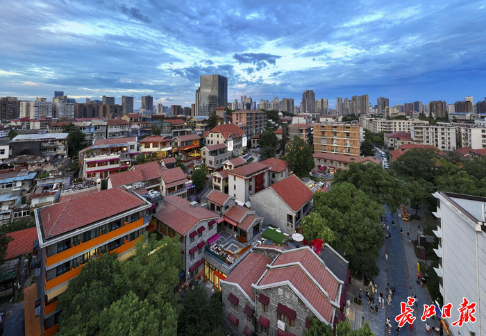 俯瞰昙华林。记者胡冬冬 摄