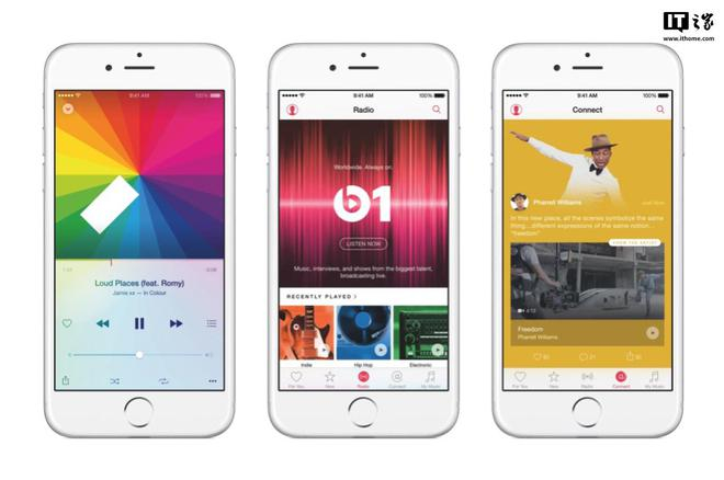 ▲Apple Music 首发时的界面