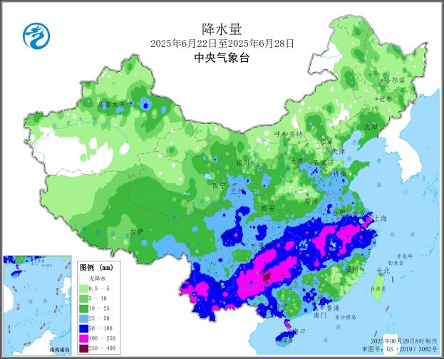 图2 全国降水量