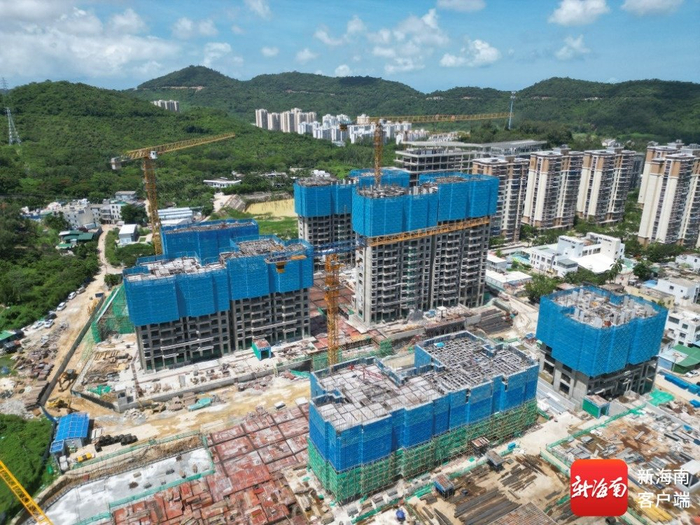 海罗安置区（一期）项目现场。记者 沙晓峰 摄