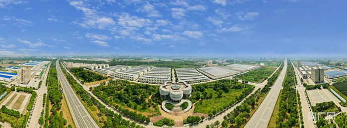 中国（天门）服装电商城航拍图（央广网发  天门市委宣传部供图）