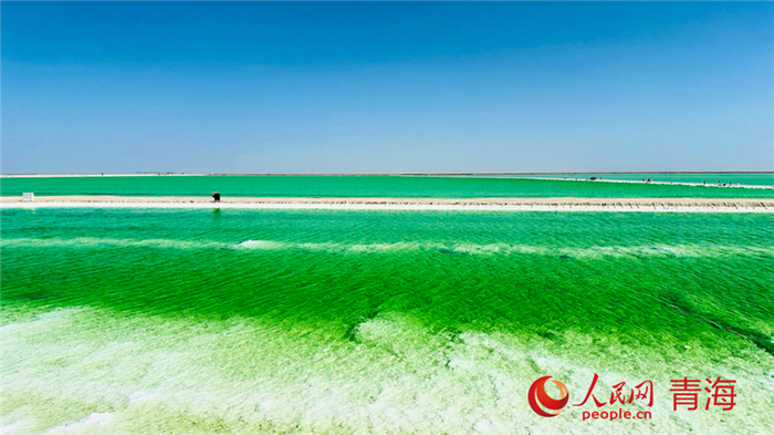 察尔汗盐湖。人民网 刘沛然摄