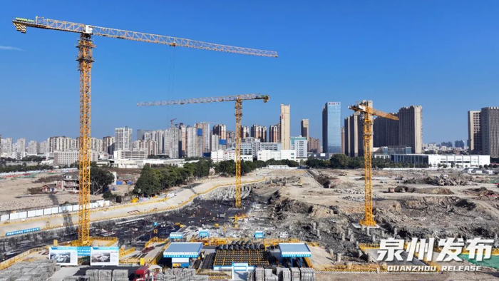 晋江安踏全球智慧创新产业园工地（资料图片）