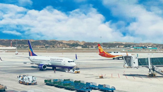 兰州中川国际机场T3航站楼机坪。马凡婷/摄