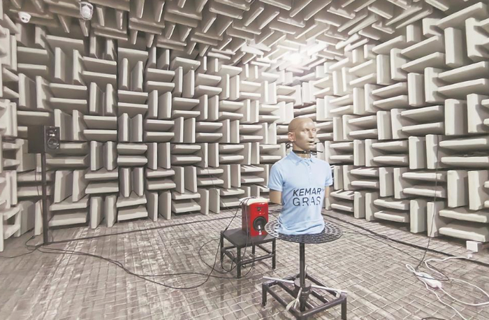 欧仕达全消声实验室。福建日报记者 赖昊拓 摄