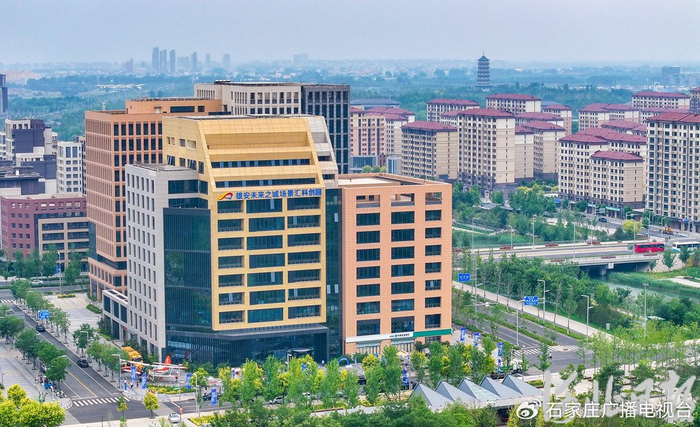 航拍的雄安未来之城场景汇科创园。（河北日报资料片）