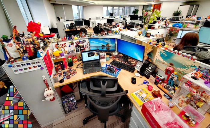 谢添元的工位 &nbsp;图片来源：鹏华基金官方订阅号