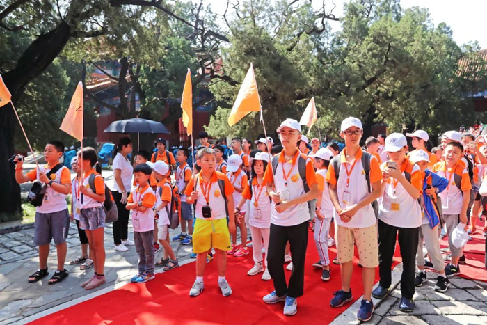 研学团在孔庙和国子监博物馆参加中国传统文化研学体验活动 中国旅游报记者 陈晨 摄